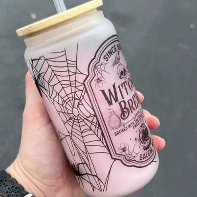 WITCHES BREW GLASS TUMBLER