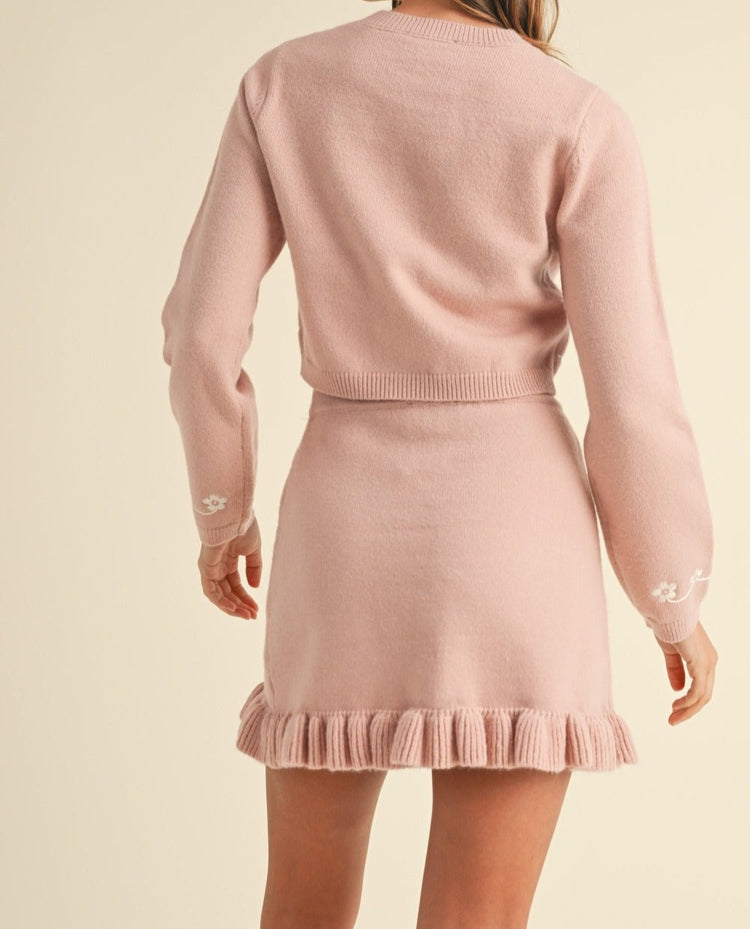 FLORAL SET (CARDIGAN/SKIRT)