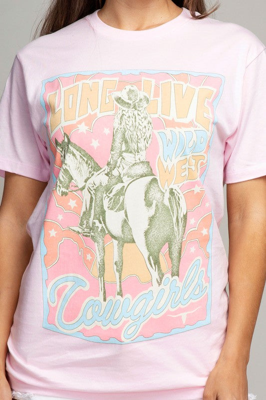 LONG LIVE COWGIRLS GRAPHIC TEE (S-XL)