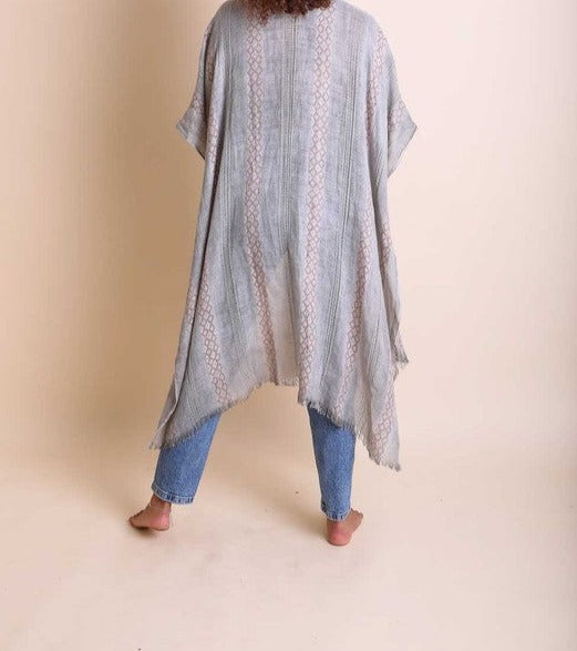 SUNSET WOVEN KIMONO