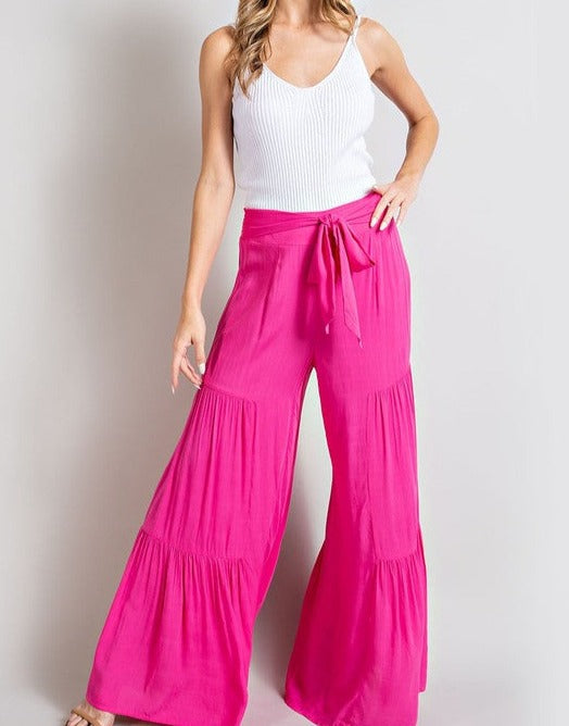 FLOWY WIDE LEG PANTS