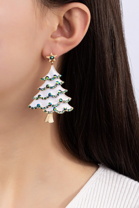 CHRISTMAS TREE EARRINGS
