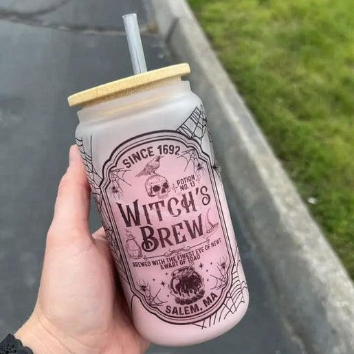WITCHES BREW GLASS TUMBLER