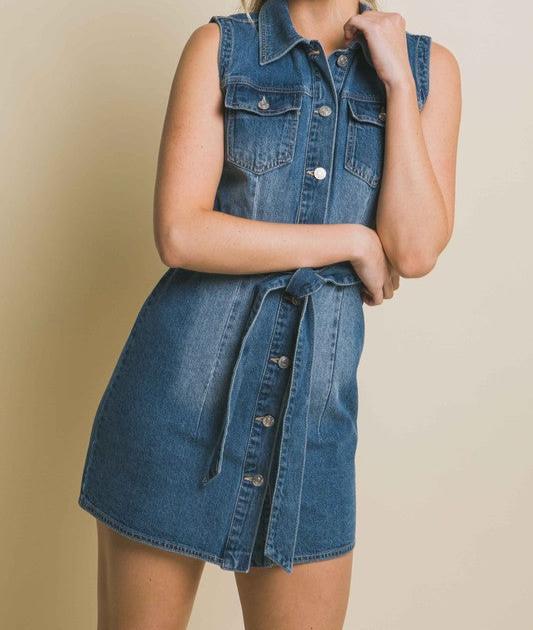 90'S DENIM DRESS