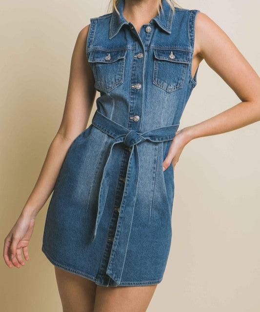 90'S DENIM DRESS