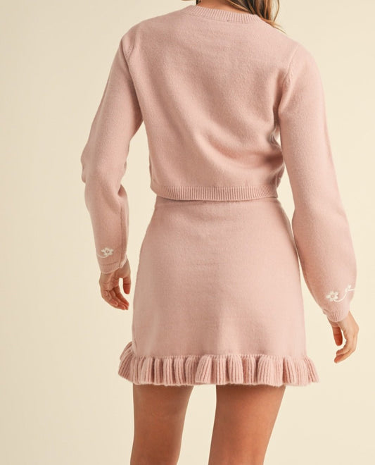 FLORAL SET (CARDIGAN/SKIRT)