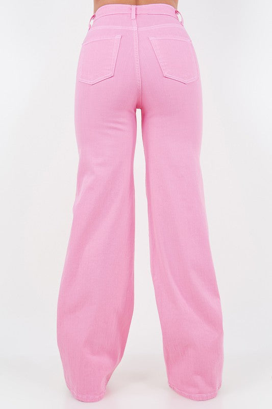 BUBBLEGUM BARBIE WIDE LEG JEANS